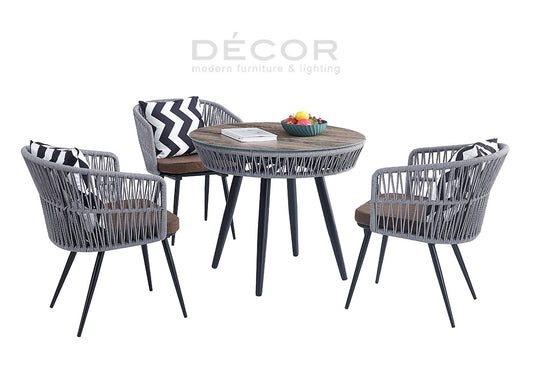 SERENE Outdoor Table w/ 3 Chairs (Sold as a set)
