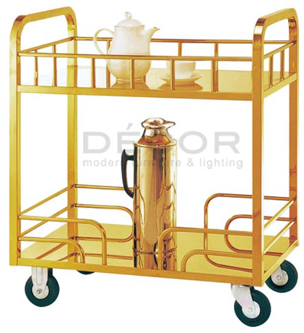 L07 - RECTANGULAR LIQUOR TROLLEY