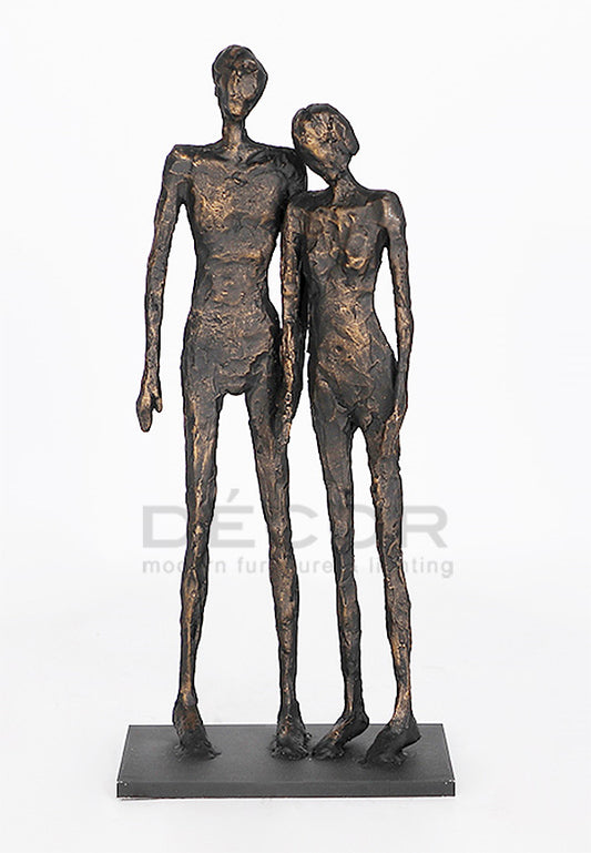 LEANING Couple SCULPTURE